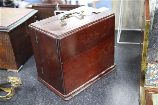 A Victorian mahogany apothecary cabinet, 11.5in.